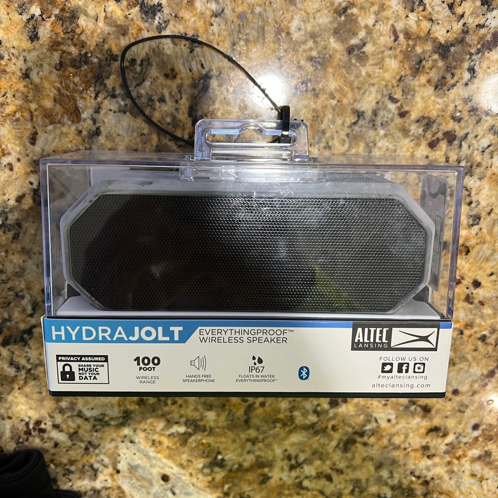 Altec Lansing HydraJolt Waterproof Wireless Speaker - Black